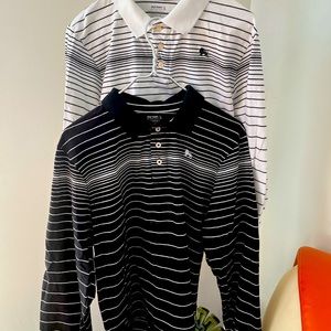 Two Old Navy 100 cotton mens polo shirt size Large